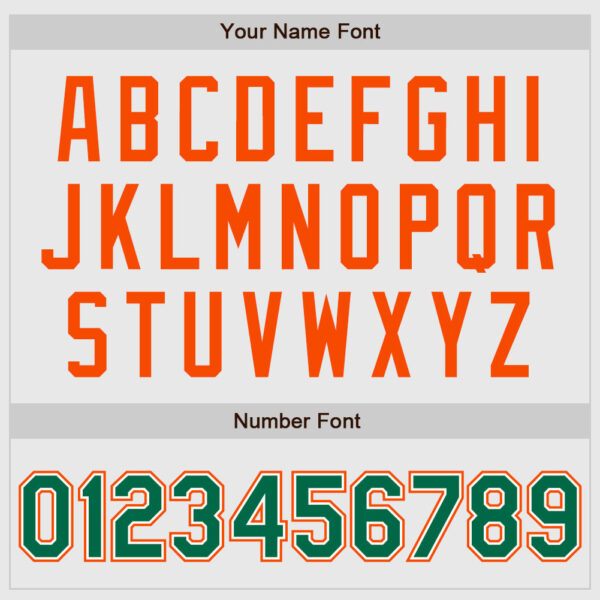 Custom White Kelly Green Pinstripe Kelly Green-Orange Authentic Raglan Sleeves Baseball Jersey