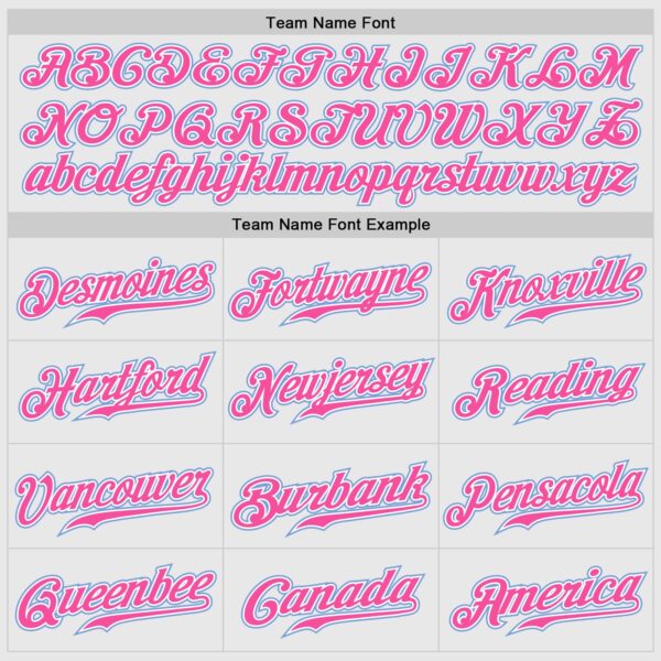 Custom White Pink Pinstripe Light Blue-Pink Authentic Raglan Sleeves Baseball Jersey