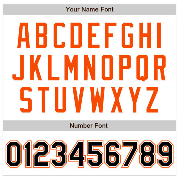 Custom White Black-Orange Authentic Raglan Sleeves Baseball Jersey