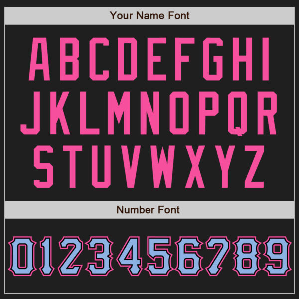 Custom Black Light Blue-Pink Authentic Raglan Sleeves Baseball Jersey