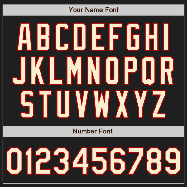 Custom Black Cream-Red Authentic Raglan Sleeves Baseball Jersey