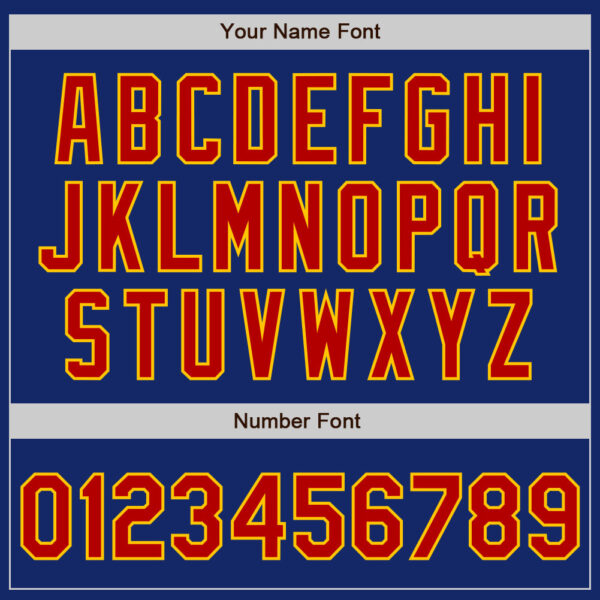 Custom Royal Red-Yellow Authentic Raglan Sleeves Baseball Jersey