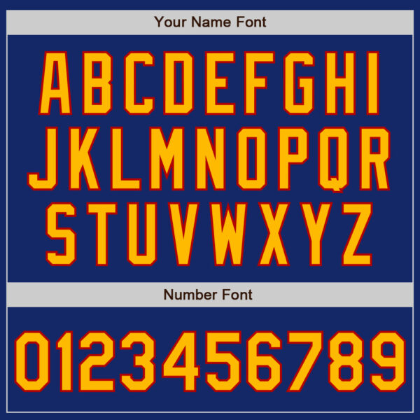 Custom Royal Gold-Red Authentic Raglan Sleeves Baseball Jersey