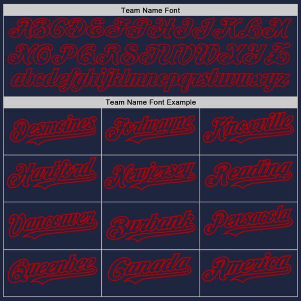 Custom Navy Red Authentic Raglan Sleeves Baseball Jersey