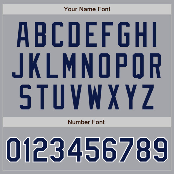 Custom Gray Navy-White Authentic Raglan Sleeves Baseball Jersey