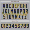 Custom Gray Navy-Gold Authentic Raglan Sleeves Baseball Jersey