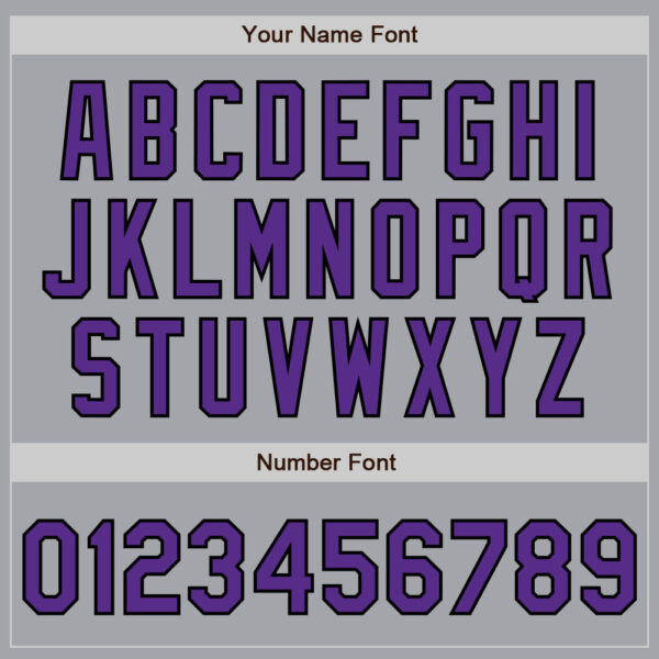 Custom Gray Purple-Black Authentic Raglan Sleeves Baseball Jersey