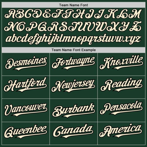 Custom Green Cream-Black Authentic Raglan Sleeves Baseball Jersey