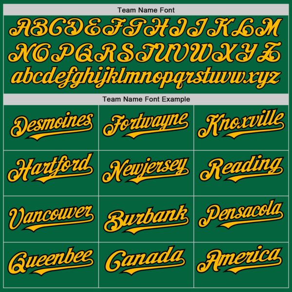 Custom Kelly Green Gold-Black Authentic Raglan Sleeves Baseball Jersey