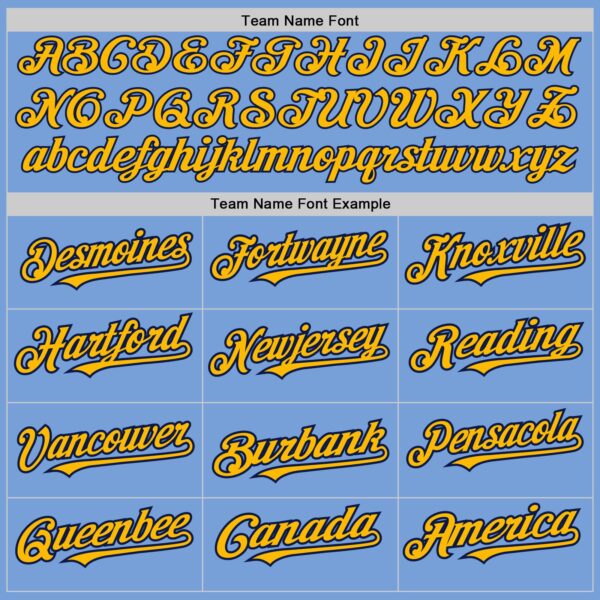 Custom Light Blue Gold-Navy Authentic Raglan Sleeves Baseball Jersey