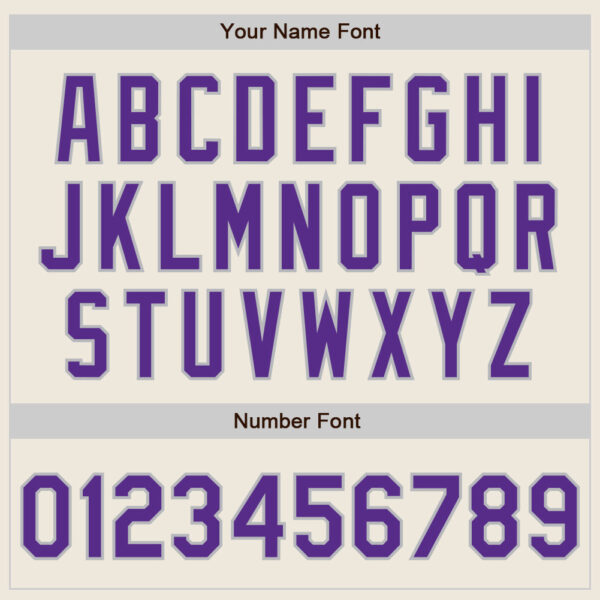 Custom Cream Purple-Gray Authentic Raglan Sleeves Baseball Jersey