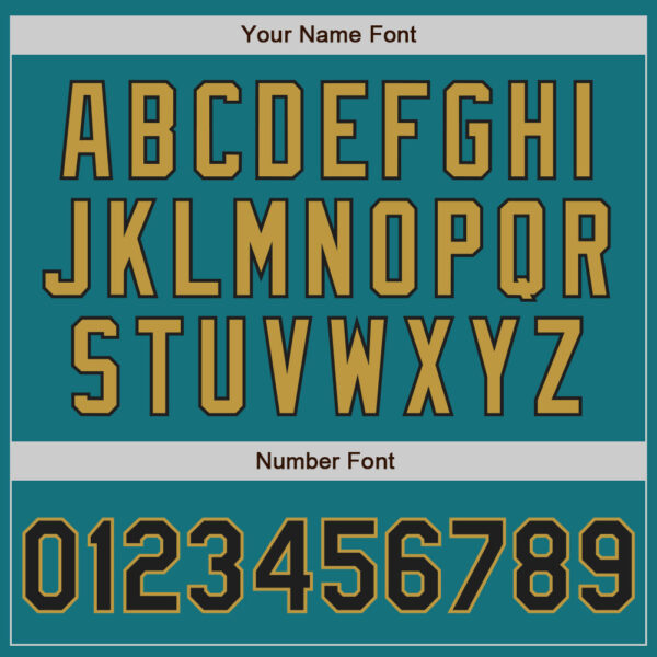 Custom Teal Black-Old Gold Authentic Raglan Sleeves Baseball Jersey