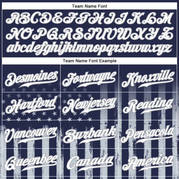 Custom Navy White-Gray Camo Raglan Sleeves American Flag Patriotic Authentic Baseball Jersey