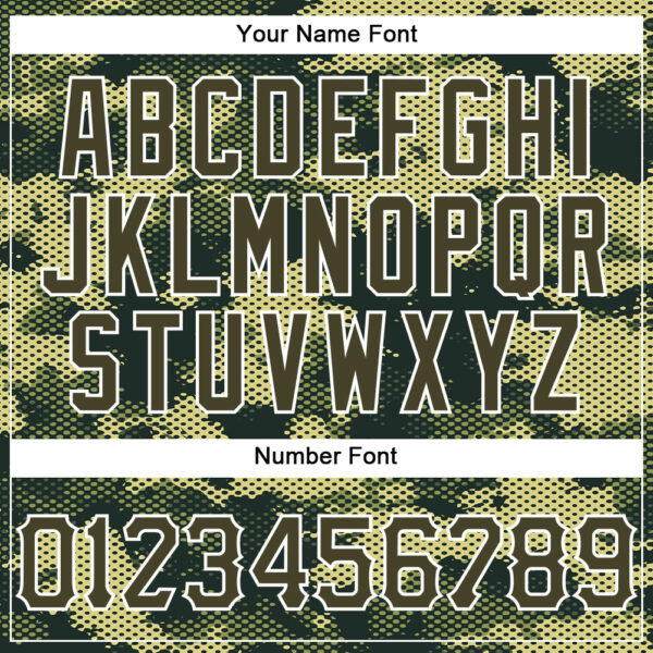 Custom Camo Olive Red Blue Black-White American Flag Side Stripe Patriotic Digital Woodland Camouflage Raglan Sleeves Authentic Baseball Jersey