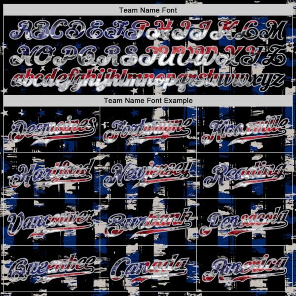 Custom Black USA Flag-Gray Distressed Grunge Patriotic Raglan Sleeves Authentic Baseball Jersey