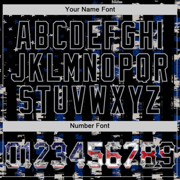 Custom Black USA Flag-Gray Distressed Grunge Patriotic Raglan Sleeves Authentic Baseball Jersey