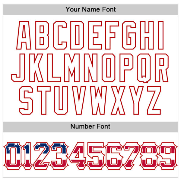 Custom White Red Pinstripe USA Flag-Blue Patriotic Stars & Stripes Raglan Sleeves Authentic Baseball Jersey