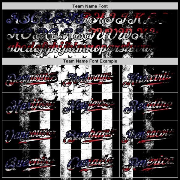 Custom Black USA Flag-White Patriotic Distressed Grunge Desert Camouflage Raglan Sleeves Authentic Baseball Jersey