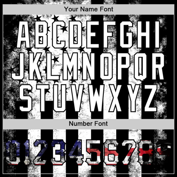 Custom Black USA Flag-White Patriotic Distressed Grunge Desert Camouflage Raglan Sleeves Authentic Baseball Jersey