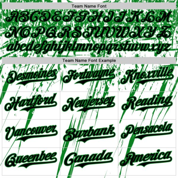 Custom White Black-Grass Green Splatter Brush Stroke Star Raglan Sleevess Authentic Baseball Jersey