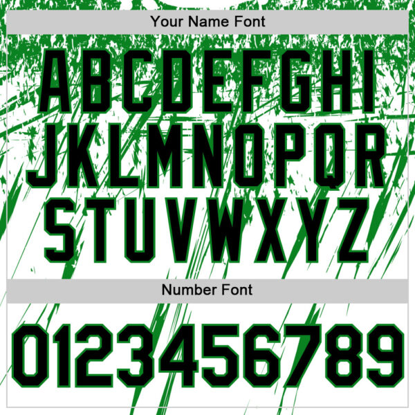 Custom White Black-Grass Green Splatter Brush Stroke Star Raglan Sleevess Authentic Baseball Jersey