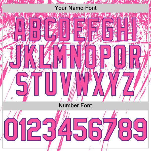 Custom White Pink-Purple Splatter Brush Stroke Star Raglan Sleevess Authentic Baseball Jersey