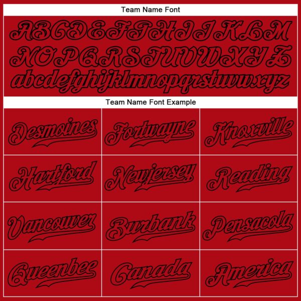 Custom Red Red-Black Authentic Baseball Jersey