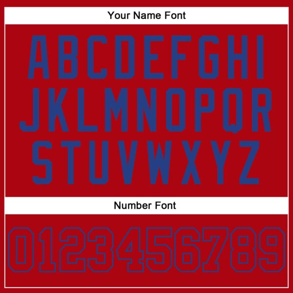 Custom Red Red-Royal Authentic Baseball Jersey