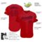 Custom Red Red-Navy Authentic Baseball Jersey