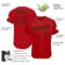 Custom Red Red-Green Authentic Baseball Jersey