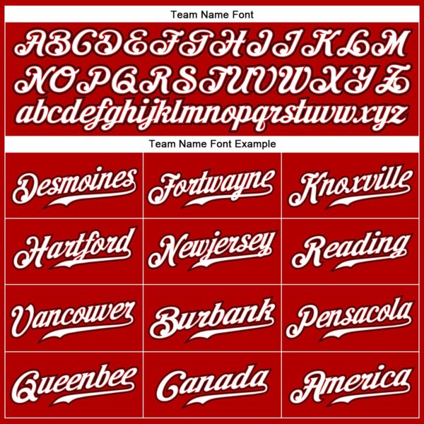 Custom Red Black Pinstripe White-Black Authentic Baseball Jersey