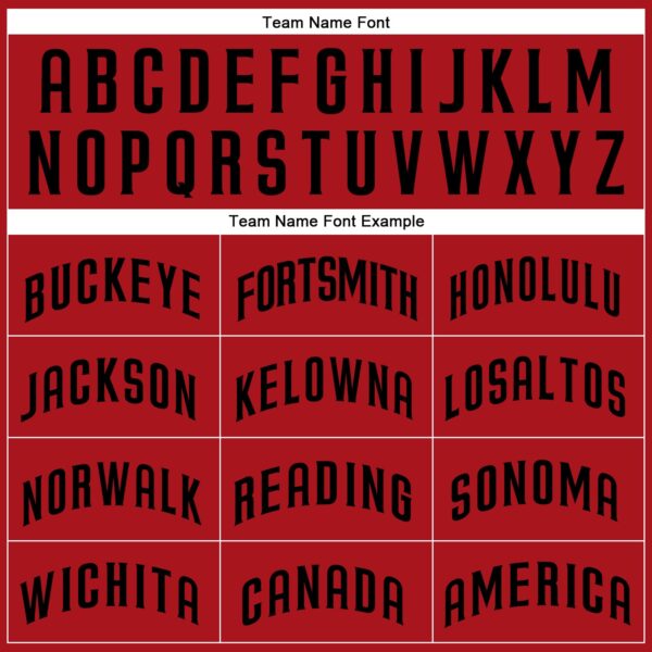 Custom Red Black Authentic Baseball Jersey