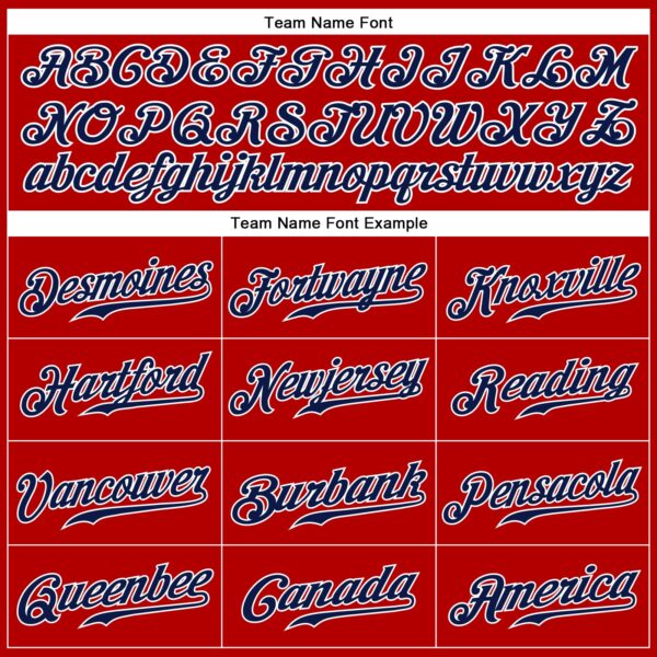 Custom Red Navy-White Authentic Sleeveless Baseball Jersey