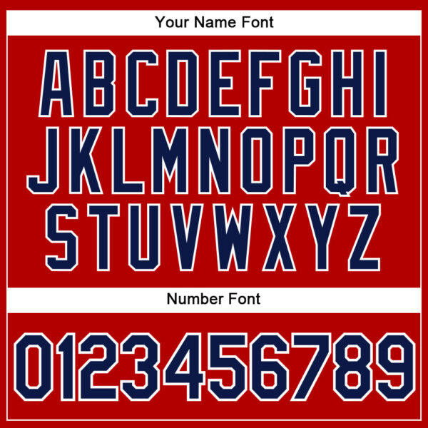 Custom Red Navy-White Authentic Sleeveless Baseball Jersey