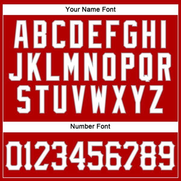 Custom Red White-Gray Authentic Sleeveless Baseball Jersey