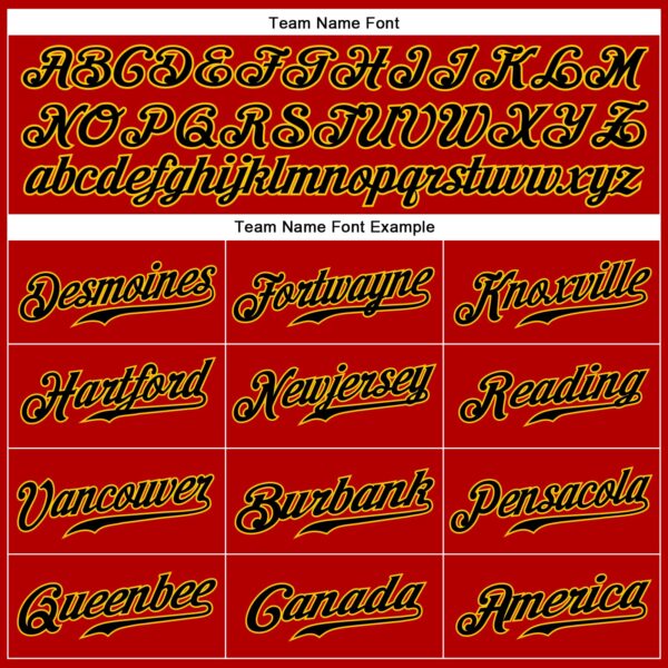 Custom Red Black-Gold Authentic Sleeveless Baseball Jersey