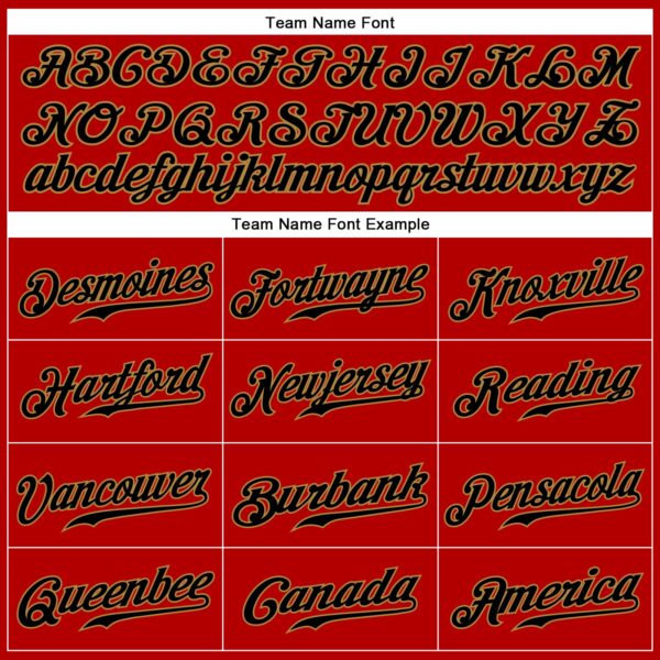 Custom Red Black-Old Gold Authentic Sleeveless Baseball Jersey