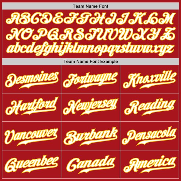 Custom Red Gold Pinstripe White-Gold Authentic Baseball Jersey