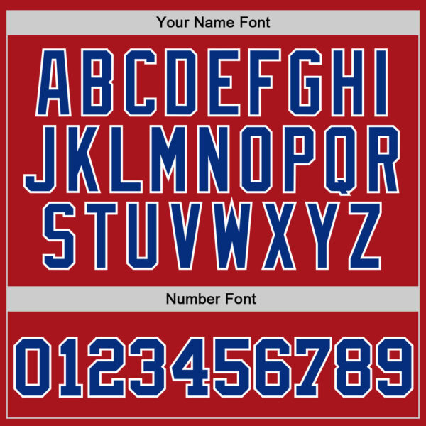 Custom Red Royal-White Authentic Throwback Basketball Jersey