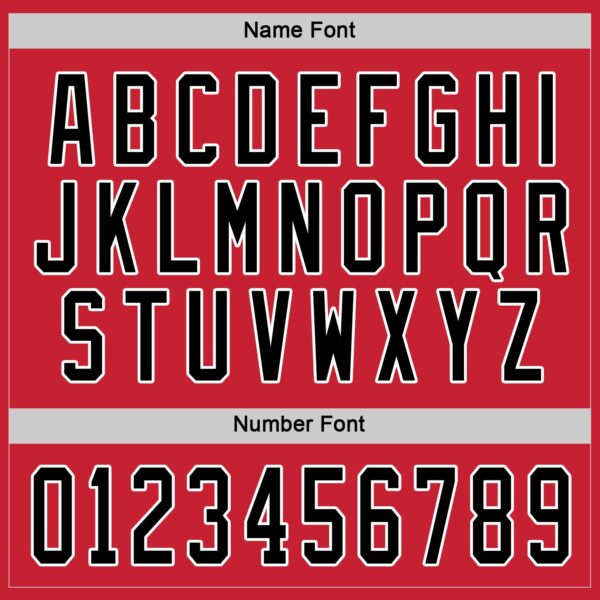 Custom Red Black-White Hockey Jersey