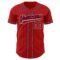 Custom Red Red-Navy Authentic Baseball Jersey