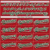 Custom Red Green-White Authentic Baseball Jersey