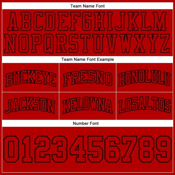 Custom Red Red-Black Authentic Throwback Basketball Shorts