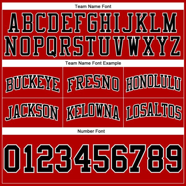 Custom Red Black-White Authentic Throwback Basketball Shorts