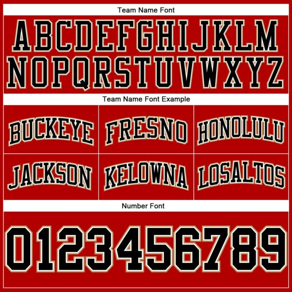 Custom Red Black-Old Gold Authentic Throwback Basketball Shorts