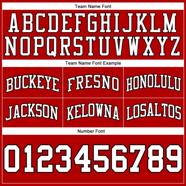 Custom Red White-Black Authentic Throwback Basketball Shorts