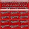 Custom Red Black Pinstripe Gray Authentic Baseball Jersey