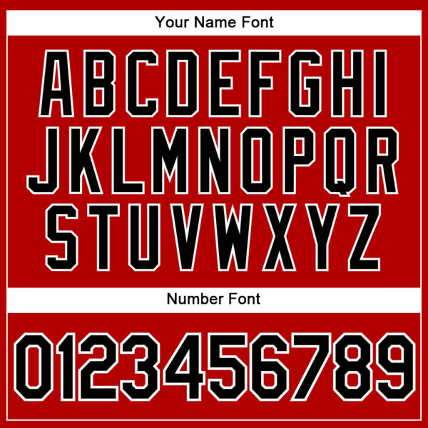 Custom Red White Pinstripe Black Authentic Baseball Jersey