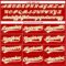 Custom Red White Pinstripe Old Gold Authentic Baseball Jersey