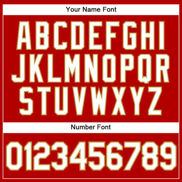 Custom Red White Pinstripe Old Gold Authentic Baseball Jersey